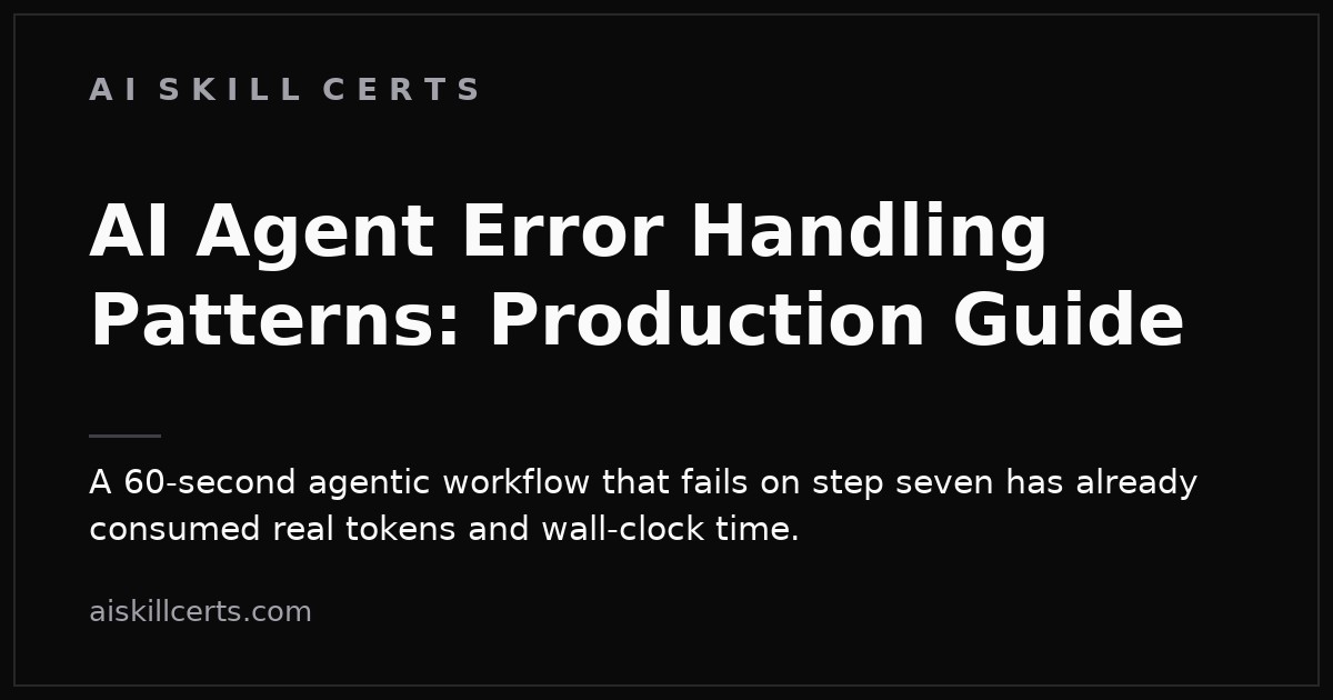 AI Agent Error Handling Patterns: Production Guide