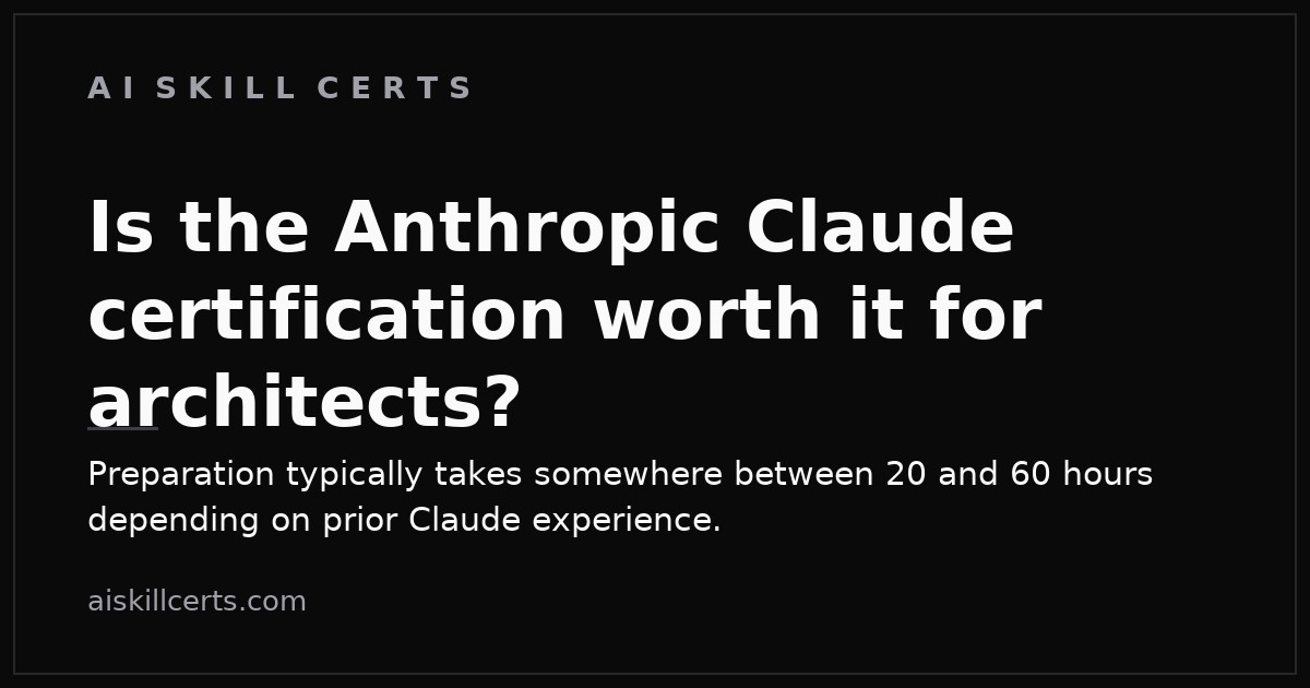 Is the Anthropic Claude certification worth it for architects?