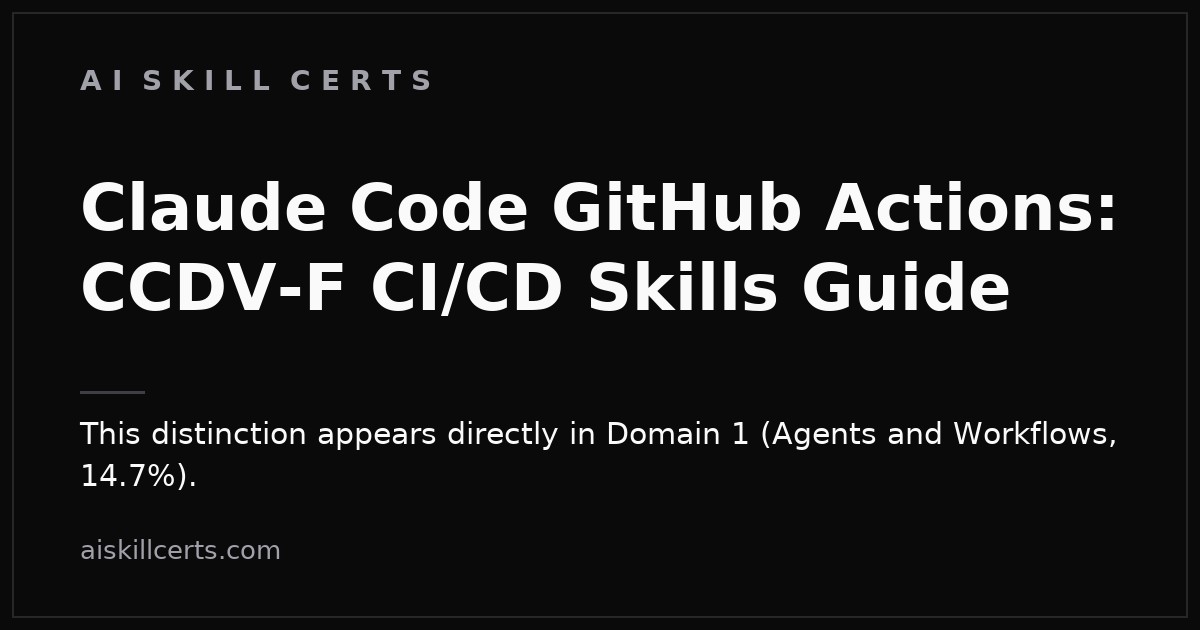 Claude Code GitHub Actions: CCDV-F CI/CD Skills Guide