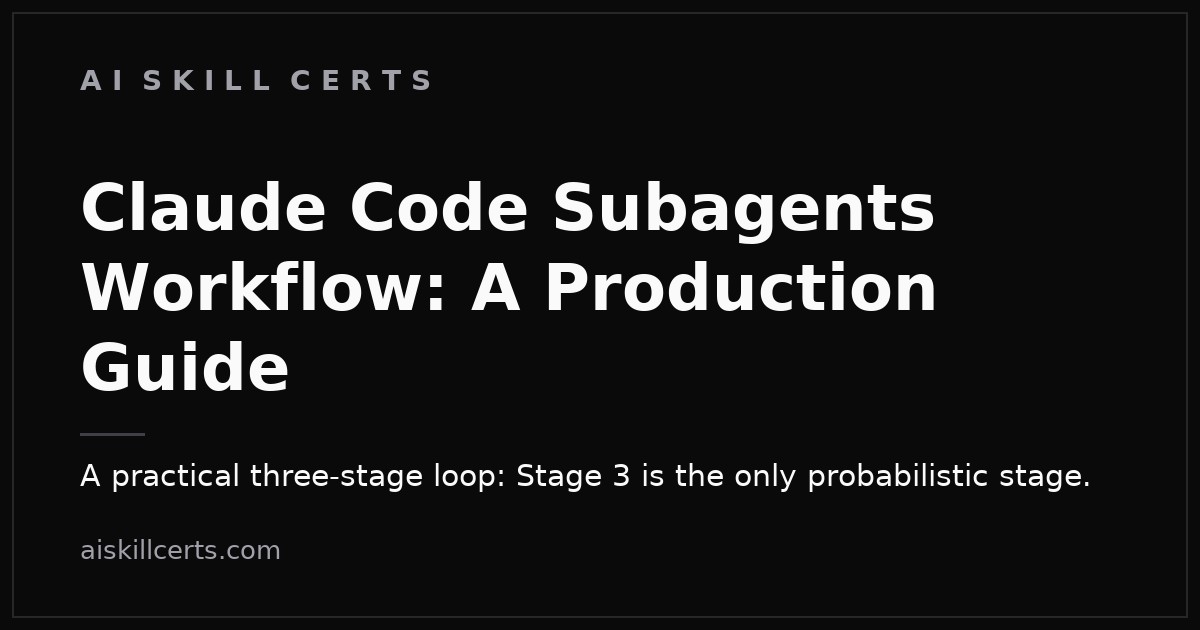 Claude Code Subagents Workflow: A Production Guide