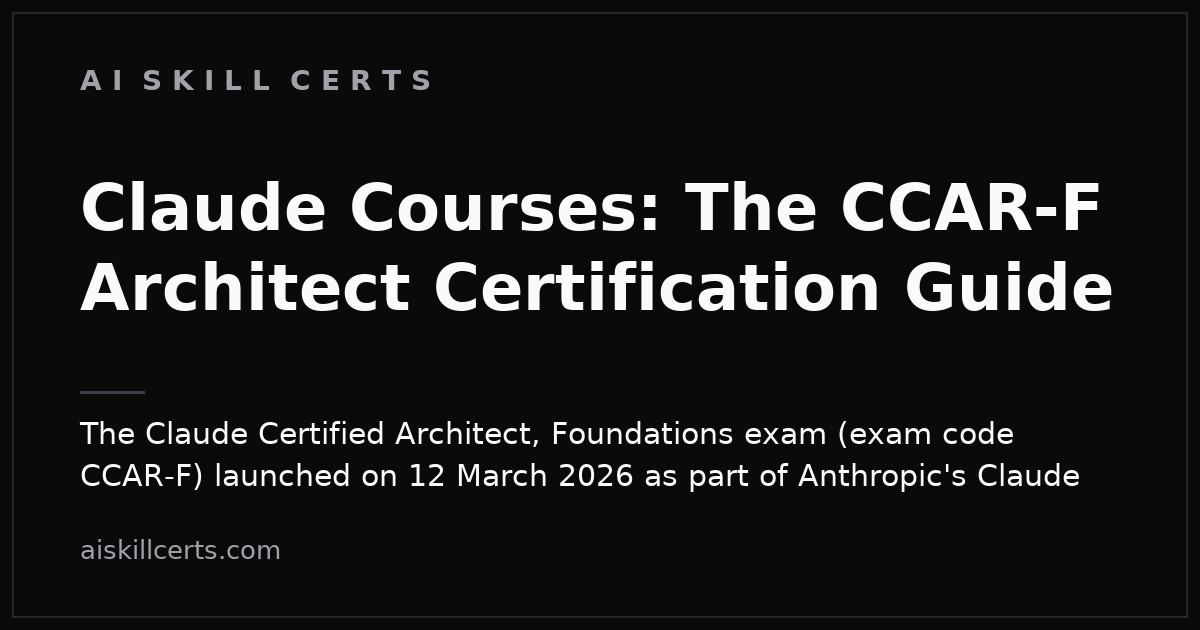 Claude Courses: The CCAR-F Architect Certification Guide