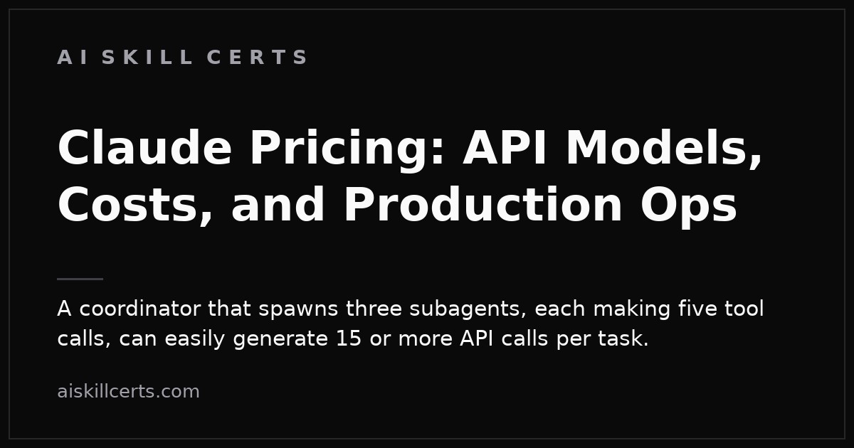 Claude Pricing: API Models, Costs, and Production Ops