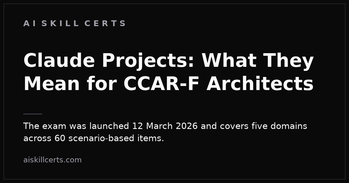 Claude Projects: What They Mean for CCAR-F Architects