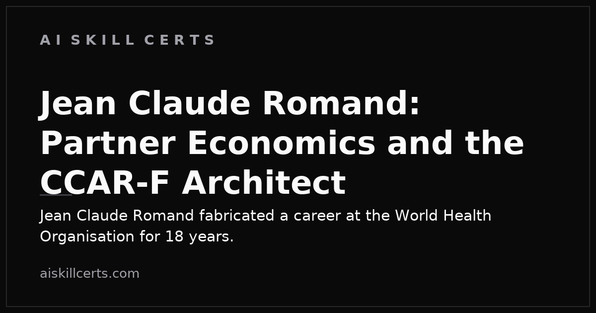 Jean Claude Romand: Partner Economics and the CCAR-F Architect