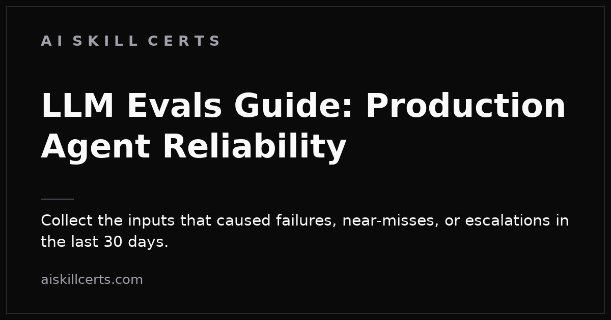 LLM Evals Guide: Production Agent Reliability
