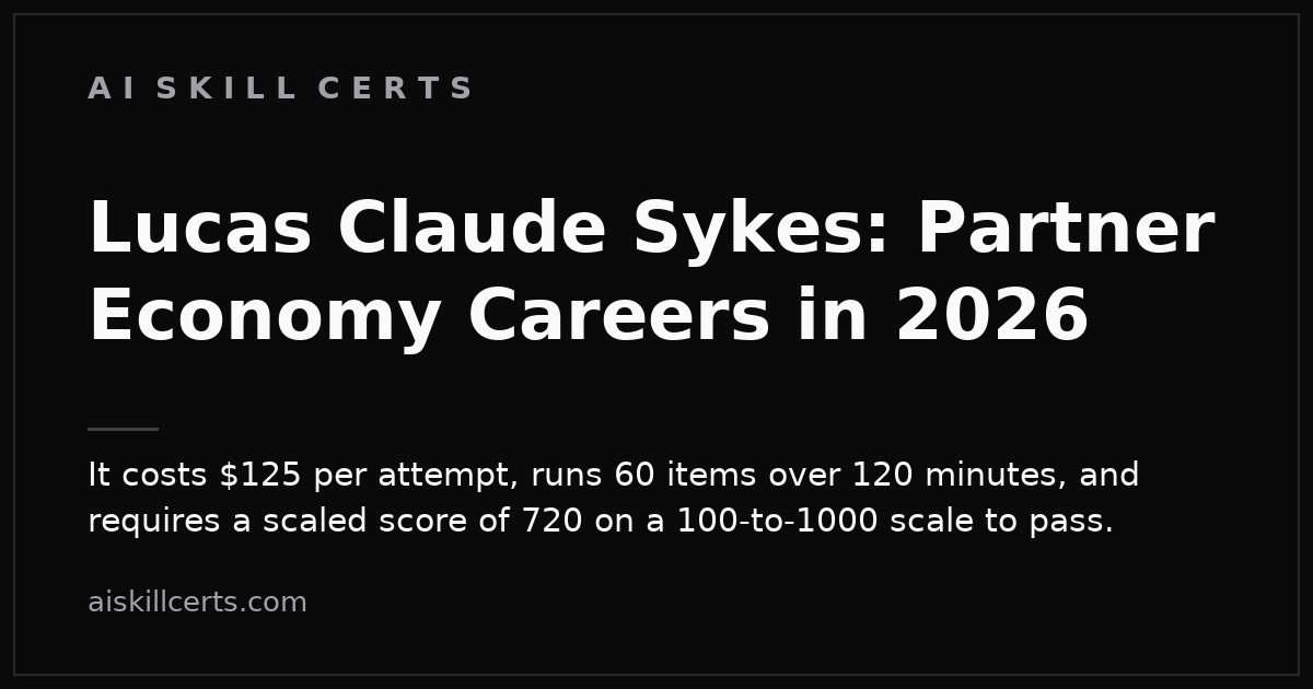 Lucas Claude Sykes: Partner Economy Careers in 2026