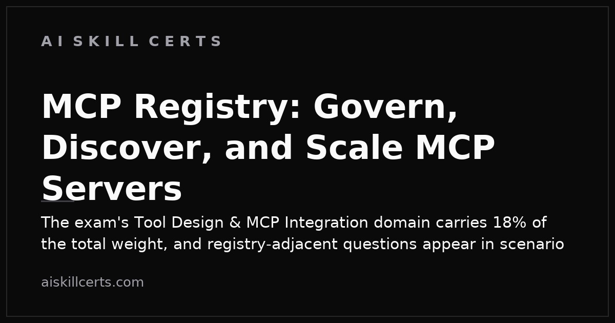 MCP Registry: Govern, Discover, and Scale MCP Servers
