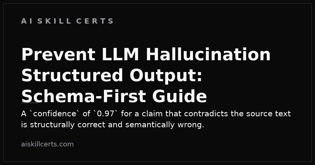 Prevent LLM Hallucination Structured Output: Schema-First Guide